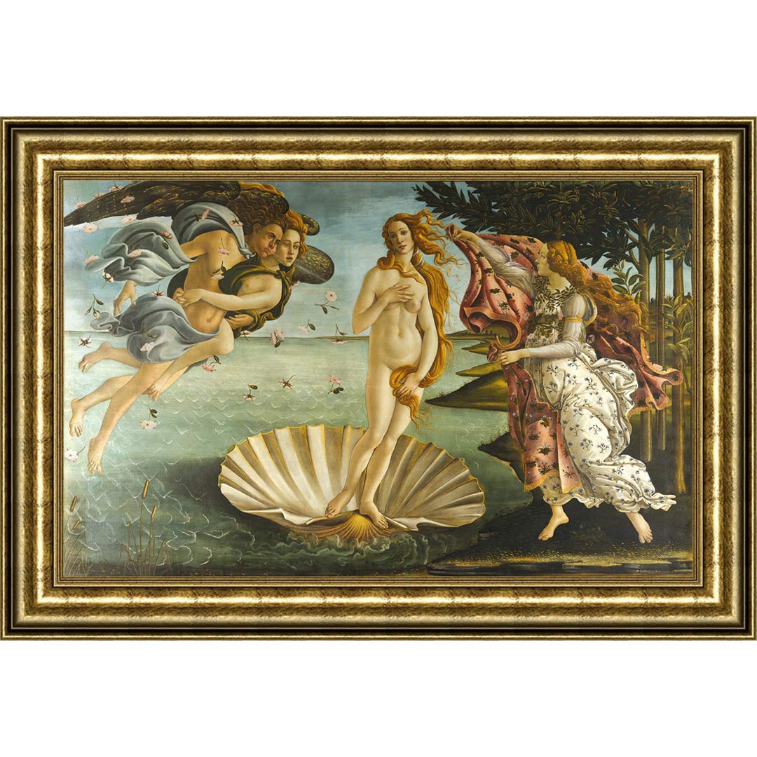 Amazon.com: UpperPin Museum Quality Gold Frame, The Birth Of Venus